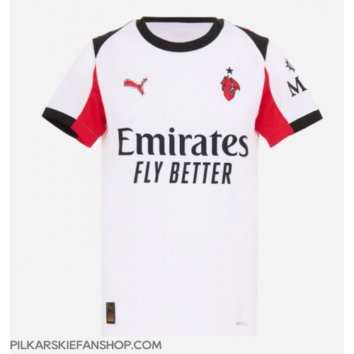 Koszulka piłkarska AC Milan Pervis Estupinan #2 Strój wyjazdowy dla kobiety 2025-26 tanio Krótki Rękaw Koszulka piłkarska AC Milan Pervis Estupinan #2 Strój wyjazdowy dla kobiety 2025-26 tanio Krótki Rękaw
